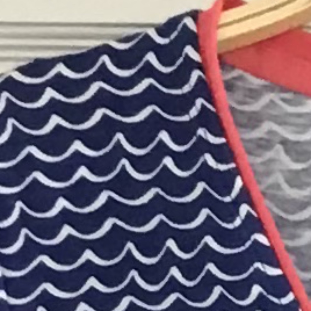 Boden Summer Dress Women’s 8 Petite Blue White Coral Like New - Picture 15 of 15